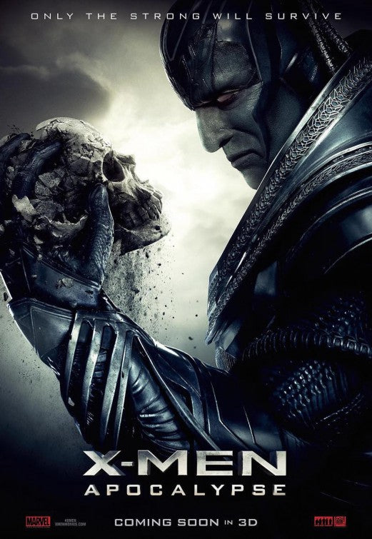 Cover of X-Men: Apocalypse DVD showcasing the main characters in action.