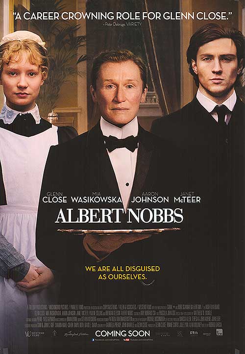 Front view of Albert Nobbs vintage blazer with creases, showcasing its stylish design