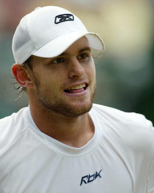 Close-up of the Roddick Pro Series Tennis Racket showing its lightweight frame and grip.