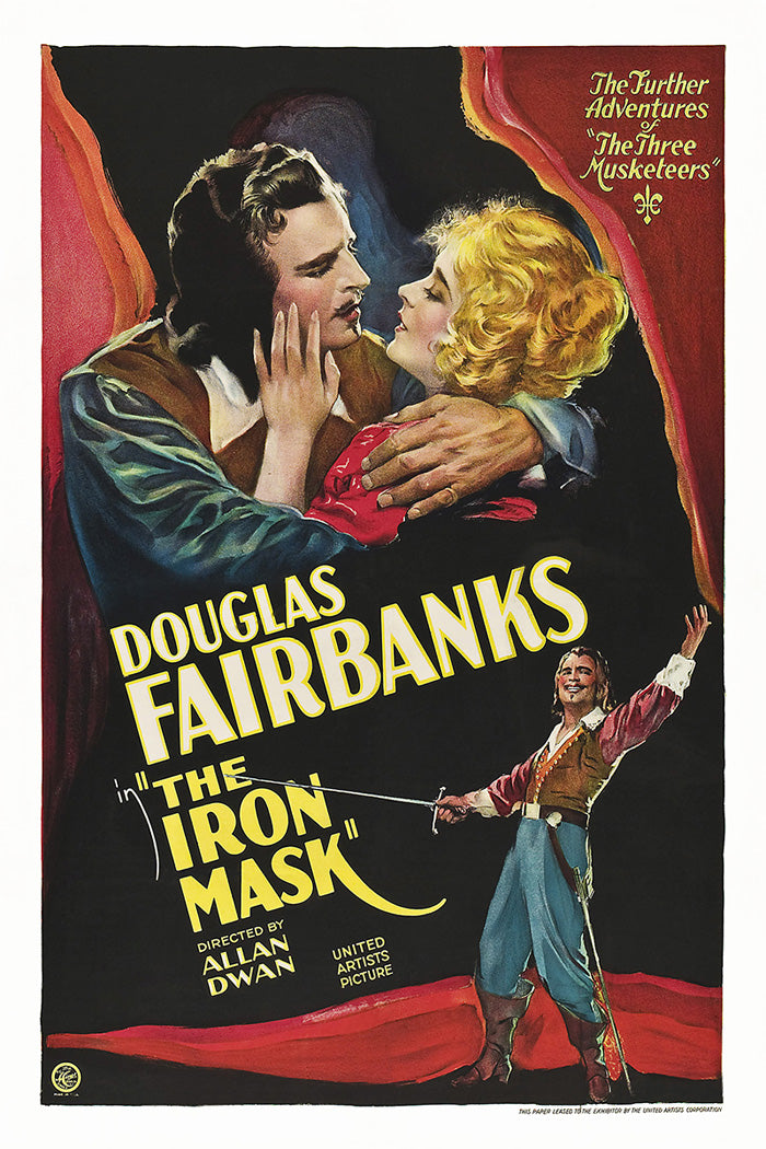 Modern iron mask art print showcasing intricate design and vibrant colors.