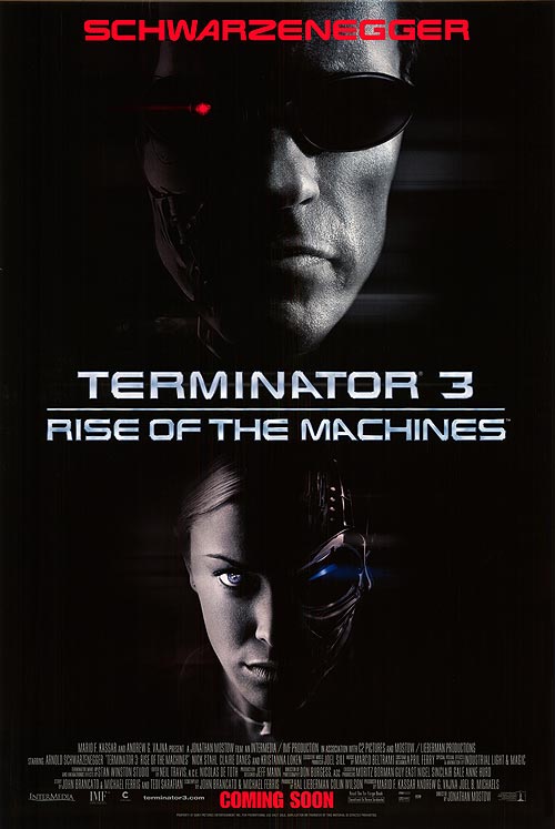 Front cover of the Terminator 3 glossy international collector edition Blu-ray