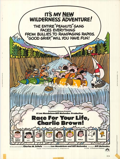 Race for Your Life Charlie Brown DVD cover featuring Charlie Brown and friends