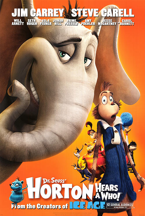 Cover of Horton Hears a Who featuring Horton the elephant and the Whos.