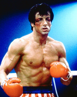 Sylvester Stallone signed poster showcasing Rambo