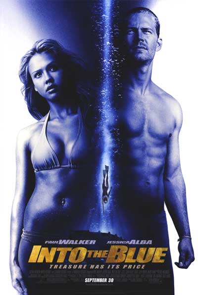 Jessica Alba diving during an underwater adventure scene from Into The Blue