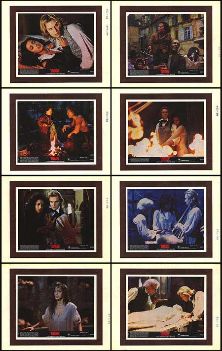 Close-up of bride lobby card showing dramatic 1985 horror scene, perfect for collectors