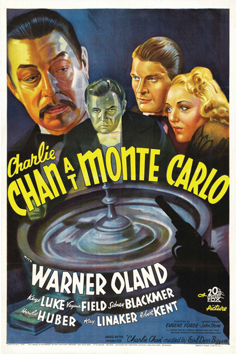 Charlie Chan Monte Carlo art print showcasing vibrant colors and intricate details.