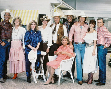 Dallas TV series DVD box set with iconic characters