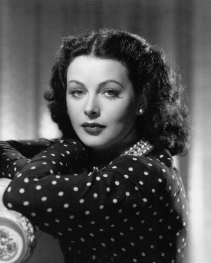Hedy Lamarr Hollywood actress portrait, vintage style