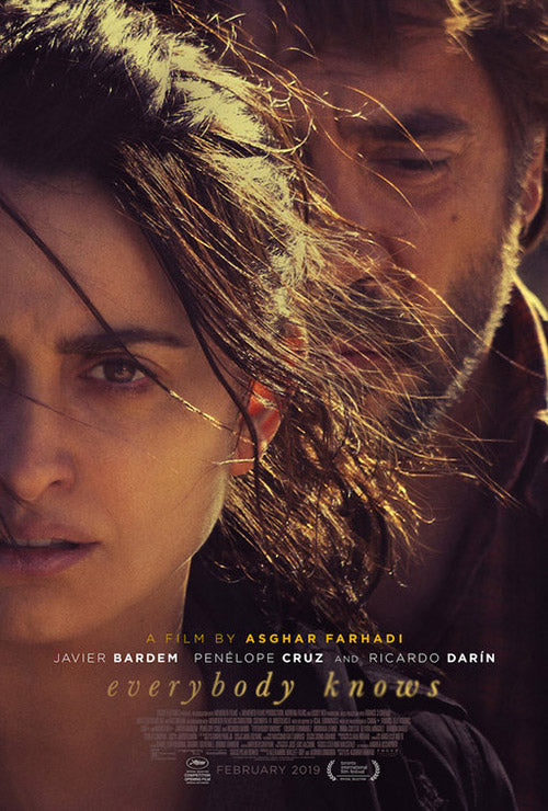 A dramatic moment from Everybody Knows showcasing Penélope Cruz in a tense family scene.