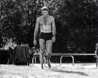 Burt Lancaster in a powerful scene from a classic drama movie, showcasing his acting prowess.