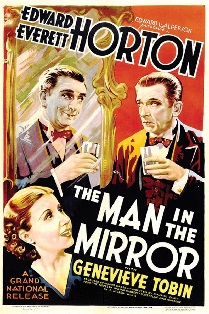 Close-up of 'Man In The Mirror' giclee print showcasing detailed artwork and vibrant colors