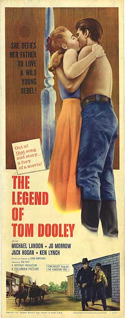 Cover of The Timeless Tale of Tom Dooley DVD featuring Michael Landon in a classic western film setting.