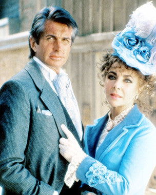 Poker Alice movie poster featuring Elizabeth Taylor and George Hamilton in a dramatic scene.