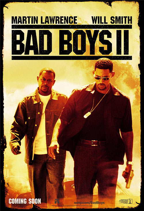 Bad Boys II DVD cover featuring Will Smith and Martin Lawrence in action scenes