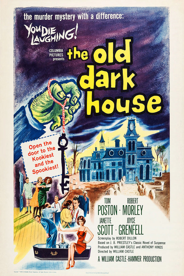 Close-up of the mystical dark house artwork, showcasing its intricate details.