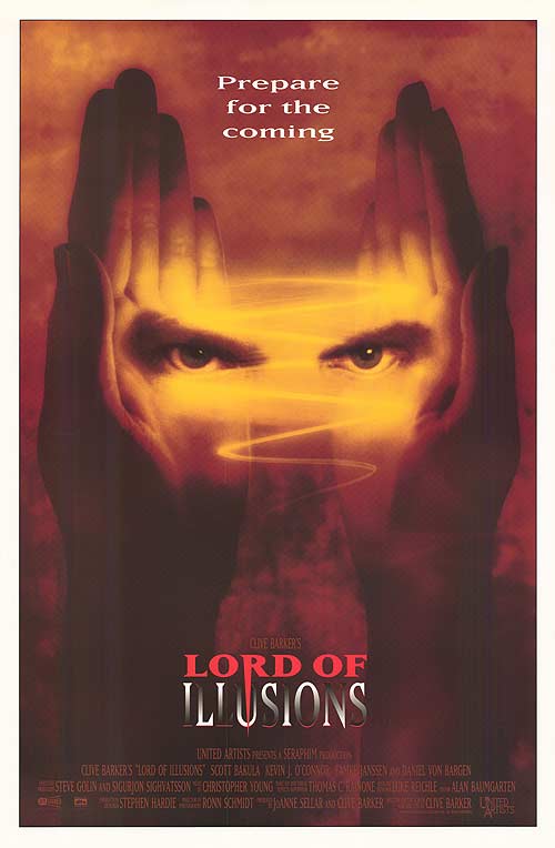 A chilling scene from Lord Of Illusions showcasing its psychological thriller elements.