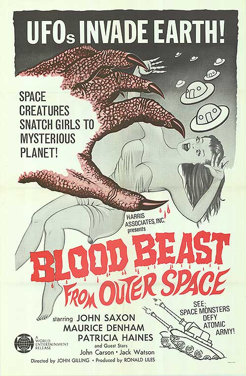 Close-up of Blood Beast from Outer Space horror action figure highlighting intricate details