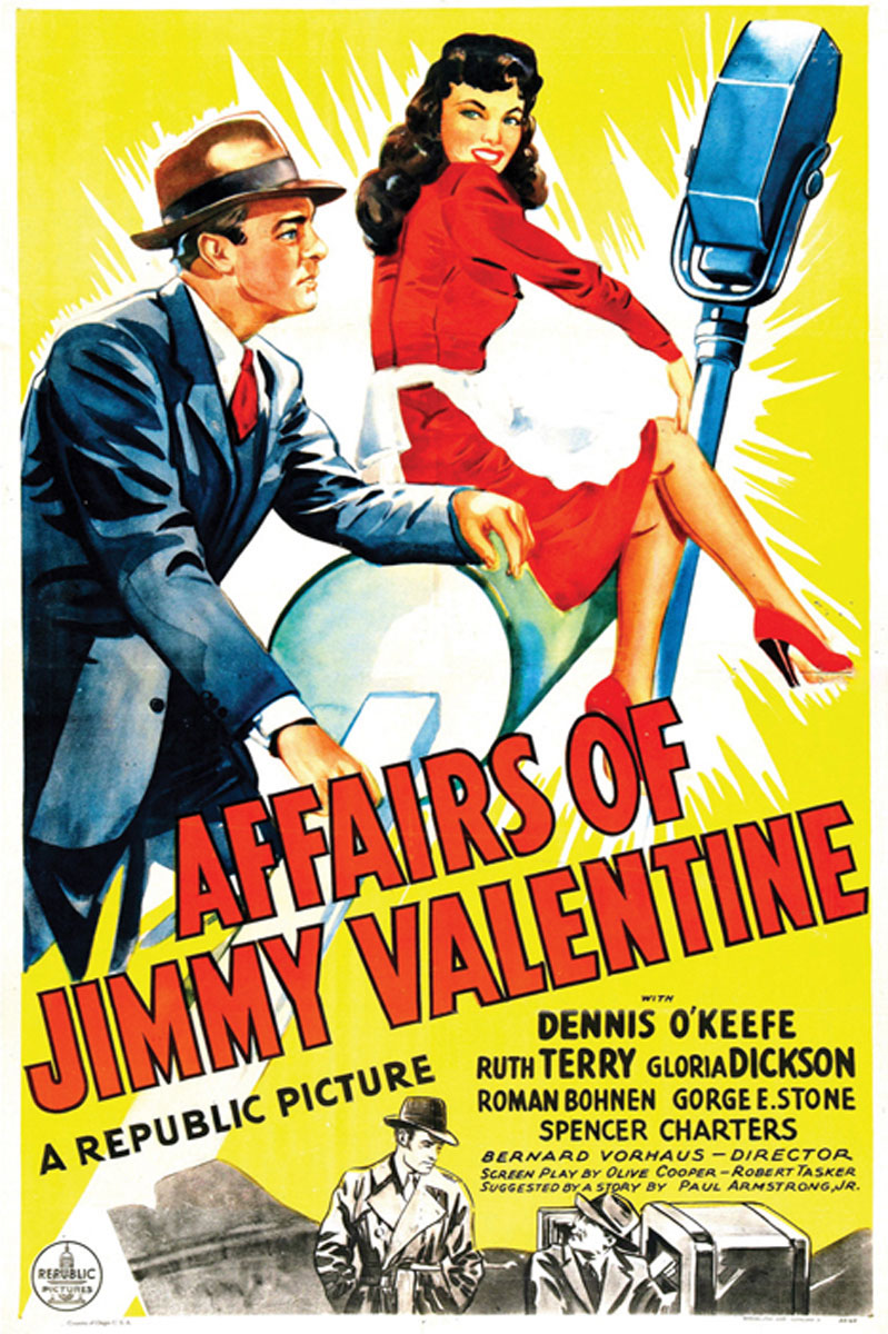 Close-up of Affairs of Jimmy Valentine giclee print showcasing vibrant colors and fine details