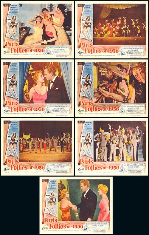 Front view of the Paris Follies 1956 collectible set highlighting vintage designs.