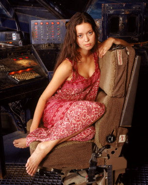 Summer Glau signed poster displayed on a wall