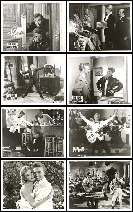 Duke Wore Premium Denim Set displayed on a hanger, featuring various styles.