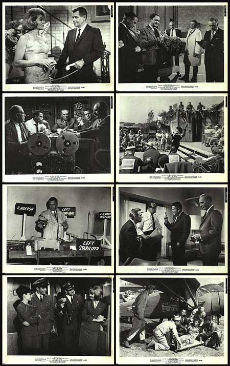 Lobby card from Fate is the Hunter showing Glenn Ford in cockpit scene – part of 1964 movie collectibles.