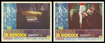 Cover of the Horrifying Dr. Hichcock Collection showcasing eerie imagery from the films.