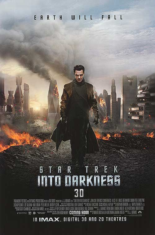Star Trek Into Darkness DVD cover showcasing the crew in action