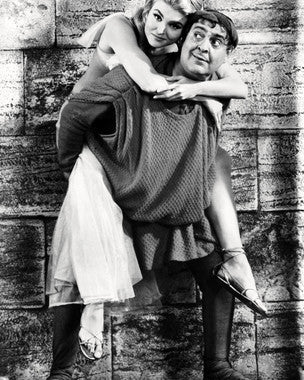 Zero Mostel memorabilia showcasing the classic Funny Thing Happened on the Way to the Forum poster.