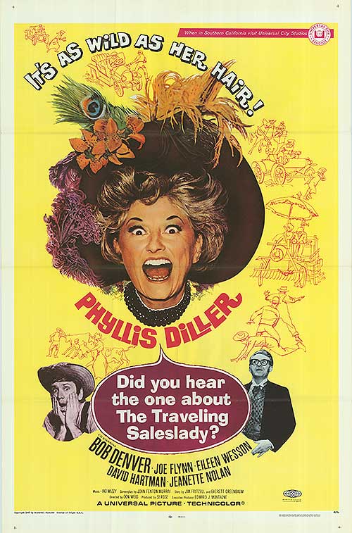 Cover of Adventures of the Traveling Saleslady showcasing her humorous encounters.
