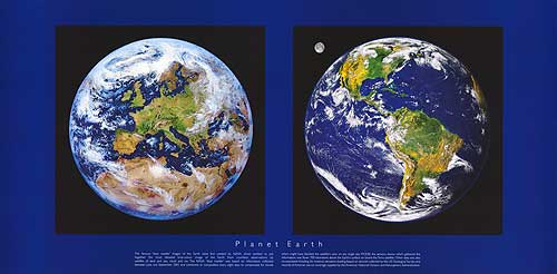 Detailed planet map with country borders, perfect for educational settings