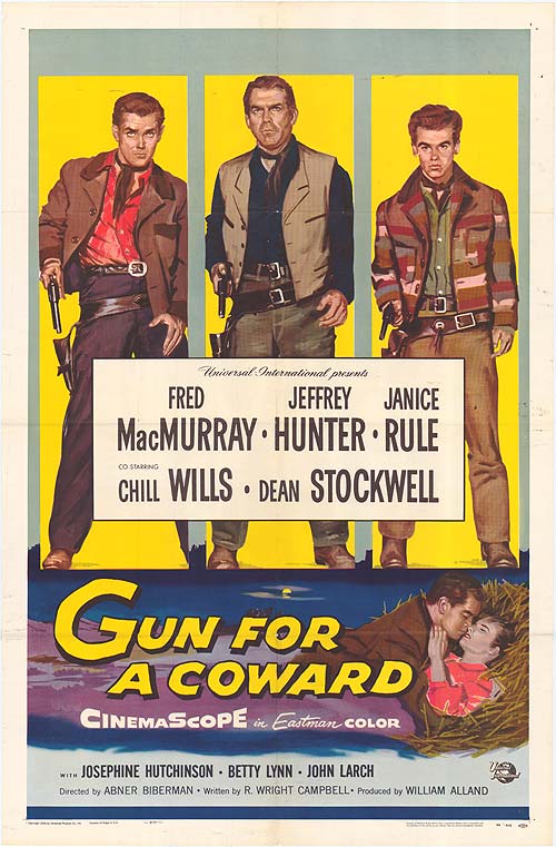 Book cover of Gun for a Coward, a top bestseller novel with compelling characters