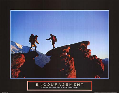 Motivational poster showcasing a powerful quote for student success.