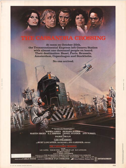 Cassandra Crossing scene featuring the intense train disaster moment.