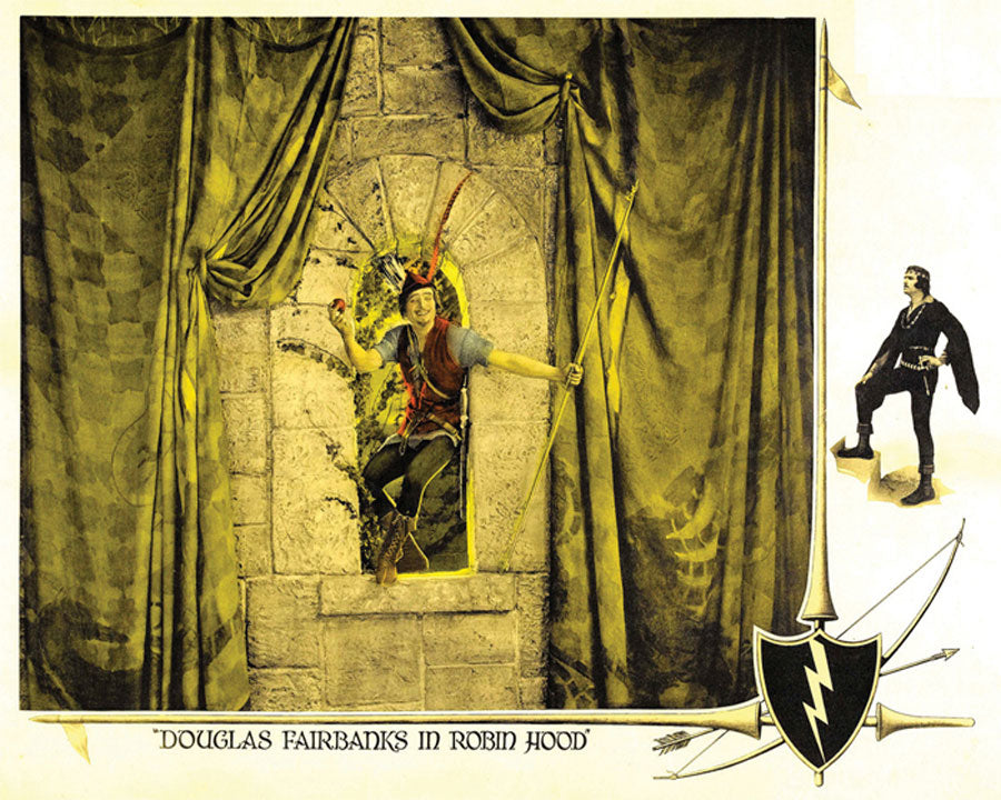 Close-up of Robin Hood giclee print highlighting vivid colors and fine details