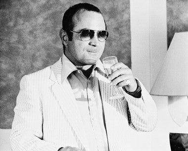 Bob Hoskins in a dramatic scene from The Long Good Friday crime thriller film.