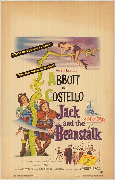 Jack climbing the magical beanstalk in an illustrated children's adventure storybook