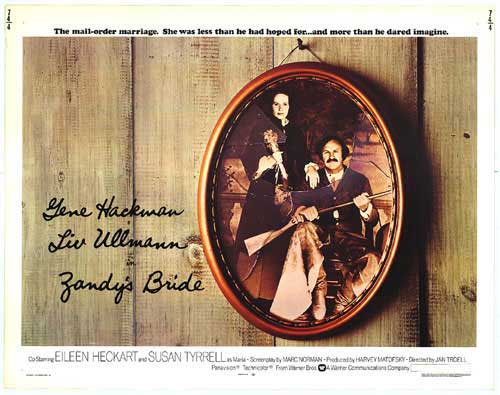 Zandy's Bride half sheet poster featuring vibrant colors and original sticker, perfect for display in a movie-themed room.