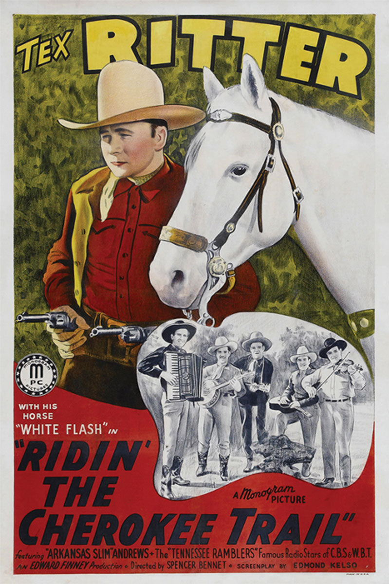 Close-up of Ridin' The Cherokee Trail giclee print showcasing detailed brushwork