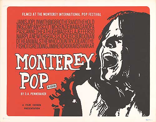 Crowd enjoying the Monterey Pop Festival outdoor concert
