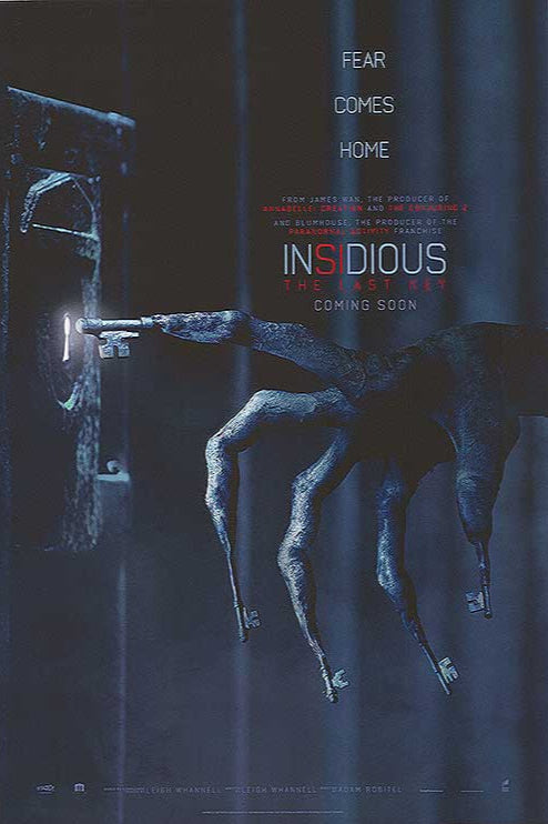 Cover of Insidious: The Last Key DVD showcasing supernatural horror elements.