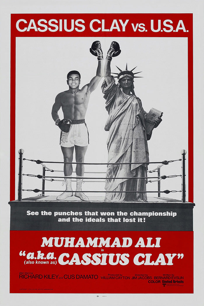 Close-up of Muhammad Ali Cassius Clay boxing wall art for home decor