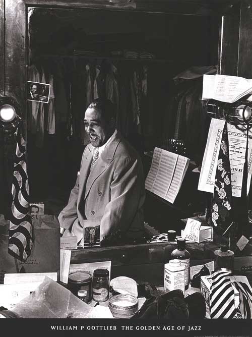 Duke Ellington vinyl record on a turntable showing classic jazz album cover