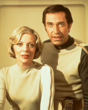 Space 1999 poster showcasing the moon base and characters