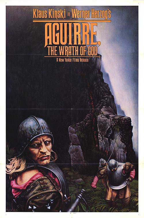 Close-up of Aguirre The Wrath Of God classic art film poster for display
