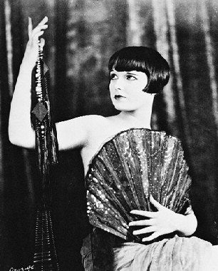 Louise Brooks vintage poster in a stylish frame, adding elegance to any room.