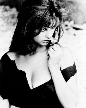 Close-up of Claudia Cardinale vintage jewelry and memorabilia for collectors