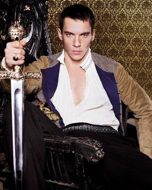 Close-up of an authentic Jonathan Rhys Meyers signed movie poster, ideal for collectors.