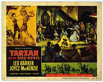 Cover image of Tarzan and the She Devil showcasing Tarzan in the jungle.